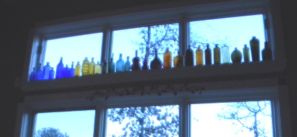 Colored glass collection