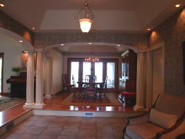 Foyer and dining
